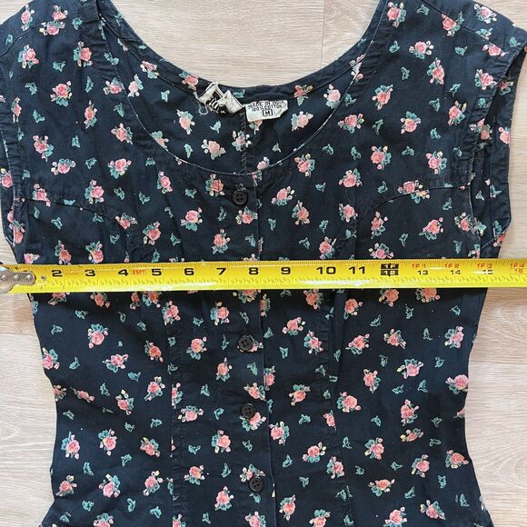 Starina Vintage Cotton Floral Dress-Size M - Picture 7 of 7